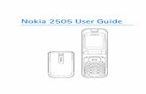 Nokia 2505 User Guidedownload-support.webapps.microsoft.com/files/support/... · 2016. 6. 22. · Your service provider may ha ve requested that certain features be disabled or not