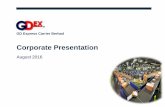 Corporate Presentation - listed company...2016/08/18  · Corporate Presentation August 2016 2 Disclaimer This confidential document (the “Presentation”) and the information contained