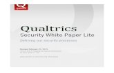 Qualtrics Security White Paper-lite v4.02 · Qualtrics meets all requirements as listed in section 3, such as awareness and training, incident response, media protection, and risk