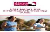 Half marathon intermediate training guide · Sports bras 8 Training 9 Where to train 9 When to train 9 Principles of training 9 ... klaxon or similar is sounded and the race begins.