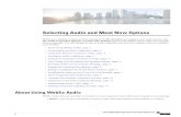 Selecting Audio and Meet Now Options · Selecting Audio and Meet Now Options Deleting a Personal Conference Account. Cisco WebEx Meetings Server User Guide Release 2.0 14 Selecting