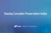 Nasdaq Canadian Preservation Index · Nasdaq Canadian Preservation Index Overview •The Nasdaq Canadian Preservation Index is designed as a tactical vehicle within fixed income targeted