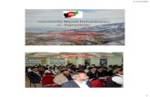 Community Based Rehabilitation in Afghanistan · Community-Based Rehabilitation C B R Definition of CBR CBR is a community driven, community owned, community-based inclusive development