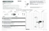 87809 SHOWER SLIDE BAR / GRAB BAR WITH HAND HELD … · USING SLIDE BAR: 1. Read, understand and follow the information in the SAFETY WARNINGS section of this instruction Sheet. Delta
