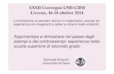 XXXII Convegno UMI-CIIM Livorno, 16-18 ottobre 2014 · Khaleelulla, Counterexamples in topological vector spaces, 1982 Romano & Siegel, Counterexamples in probability and statistics,