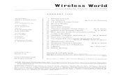 Wireless World ELECTRONICS, RADIO, TELEVISION...Wireless World ELECTRONICS, RADIO, TELEVISION JANUARY 1963 1 · Editorial Comment 2 The Simofoon By Ir G. M. Uitermark 10 I.T.A.'s New