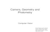 Camera, Geometry and Photometry - khu.ac.krcvlab.khu.ac.kr/CVLecture2.pdf · 2014. 9. 3. · Camera obscura: the pre-camera •Known during classical period in China and Greece (e.g.