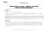 Safety Recall R39 / NHTSA 15V-509 Body Control Module · 2016. 9. 13. · Safety Recall R39 – Body Control Module Page 2 All vehicles must be inspected for front wiper functionality.