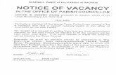 Raunds Town Council · 2017. 5. 10. · electors for the said Parish an election to fill the vacancy will be held within sixty days. If no such request is made the vacancy will be