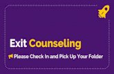 Exit Counseling - University of Northern Iowa...loan disbursed after 10/01/2011 32 Must apply online at 33 If loan is not fully repaid after 20 years: Remaining balance is forgiven.