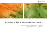 Overview of China Semiconductor Industrystg7.semi.org/en/sites/semi.org/files/data15/docs/... · 4/23/2015  · Average change rates 2003 – 2007 2011-2015* Fab Equipment 18% 5%