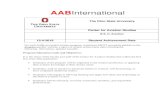 AABInternational - Aviation Studies · Each program MUST provide evidence of a significant culminating upper division experience in aviation studies. Examples of a culminating experience
