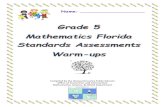 Grade 5 Mathematics Florida Standards Assessmentsaventuramath.com/wp-content/uploads/2013/05/Grade...FSA Warm-ups Grade 5 Compiled by the BCPS Mathematics, Science & Gifted Department
