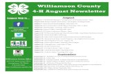 Williamson County 4-H August Newslettercounties.agrilife.org/williamson/files/2011/07/August-Newsletter-2.pdf · Page 6 WC 4-H August Newsletter The Williamson County 4-H County Council