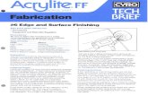 ACRYLITE FF acrylic sheet Fabrication Technical Brief Data-Edge.pdf · PDF file 2020. 5. 25. · Title: ACRYLITE FF acrylic sheet Fabrication Technical Brief Author: CYRO Industries