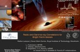 Radio and Gamma-ray Correlations for Bright Fermi blazarsscipp.ucsc.edu/~afurniss/BlazarWorkshopTalks/larsson... · 2015. 4. 14. · Gamma-ray Blazar Workshop SLAC 12−13 March 2015