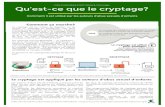 ECPAT - A global network working to end the sexual ...€¦ · Le Pt-OCeSSUS de cryptage/décryptage est tel qu'il FAITS Le cryptage est appliqué CtUX données envoyées par l'appareil