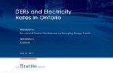 DERs and Electricity Rates in Ontario · including generation and transmission companies, natural gas pipelines, marketers, developers, industry research groups, and as federal agencies.