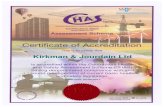 Kirkman & Jourdain Ltd ·  Assessment Scheme Certificate of Accreditation This is to certify that oershiþ 020 8545 3838 - to verify  . Created Date: