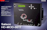 Satson HD-MOD-001T - TELE-audiovision€¦ · Weiters hat Satson eine RJ-45 Netzwerkbuch-se vorgesehen, mit deren Hilfe sich der Modulator via Telnet Verbindung fernwar-ten und konfigurieren