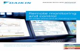 Remote monitoring and control · A solution for customer specific needs Daikin on Site (DOS) is a web-based 24/7 remote monitoring system that collects complex operational data from