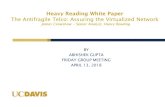 Heavy Reading White Paper The Antifragile Telco: Assuring ...networks.cs.ucdavis.edu/presentation2018/Gupta-04-13-2018.pdf · 4/13/2018  · ABHISHEK GUPTA FRIDAY GROUP MEETING APRIL
