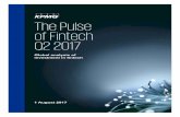 Pulse of Fintech Q2 2017 - assets.kpmg · Welcome to the Q2’17 edition of KPMG’s the Pulse of Fintech, a report highlighting the key trends and issues impacting the fintechmarket