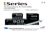 Temperature & Humidity Controller - Steven Engineering · a controller. • The iSeries Temperature and Humidity controller is a programmable panel meter with dual control loops for