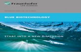 BLUE BIOTECHNOLOGY - Fraunhofer · 2020. 8. 15. · Therefore, blue biotechnology will play an important role in solving the worldwide socio-ecologic and socio-economic challenges