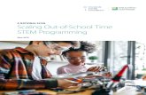 Scaling Out-of-School Time STEM Programming: A National Scan · in STEM, relationship building, and SEL through STEM (n=25) 17 Figure 12. The number of sites programs serve varies