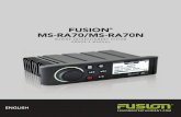 FUSION MS-RA70/MS-RA70N · PDF file Made for iPhone 7 Plus, iPhone 7, iPhone 6s Plus, iPhone 6s, iPhone 6 Plus, iPhone 6, iPhone 5s, iPhone 5c, iPhone 5, and iPod touch (5th and 6th
