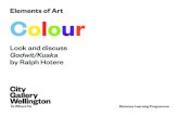 Elements of Art Colour · 2020. 6. 12. · Elements of Art – Colour You can read more about Godwit/Kuaka, including a translation of the Muriwhenua chant Ruia ruia, opea opea, tahia