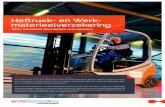 Heftruck- en Werk- materieelverzekering · 2019. 11. 9. · De evofenedex Heftruck- en Werkmaterieelverzekering biedt veel voordelen; zoals een vergoeding voor vervangend materieel