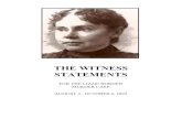 THE WITNESS STATEMENTS - Lizzie Borden · PDF file

the witness statements for the lizzie borden murder case august 4 - october 6, 1892