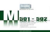 501 - 502 M501... · Манекен с натяжением Мод. m 502 был разработан для соответствия требованиям к глажению изделий,