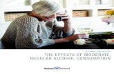 ALCOHOL AND HEALTH THE EFFECTS OF MODERATE, REGULAR ALCOHOL CONSUMPTION · of alcohol on your health. Having two drinks a day will affect your health and your life very differently