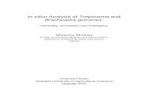 In silico Analysis of Treponema and Brachyspira genomes · 2015. 2. 2. · III Mushtaq M, Loftsdottir L, Pringle M, Segerman B, Rosander A. Genetic analysis of a Treponema phagedenis
