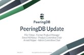 PeeringDB Update...2020/08/17  · 2020-08-17 PeeringDB Data Ownership Policy Webinar Introduction to PeeringDB 3 Mission statement PeeringDB, a nonprofit member-based organization,