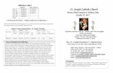 Needed Wkly Offering st St. Joseph Catholic Church Twenty ...stjosephsprineville.org/jowp/wp-content/uploads/2017/08/Bulletin... · 10/22/2017  · rosary being said each Sat. & Sunday
