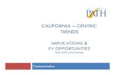 CALIFORNIA – CENTRIC TRENDS · California Trends Population Growth – 33% over the next 30 years Economic growth – 115% over the next 30 years Increased Goods Movement – 45%