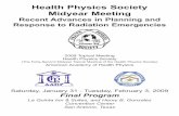 Health Physics Society Midyear Meeting8:00 am - 5:00 pm Crockett East/West program committee task Force 11:00 am - 1:00 pm 101A (CC) continuing education committee 12:45 - 1:45 pm