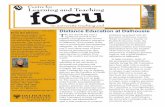 Centre for Learning and Teaching focu s · PDF file Distance Education at Dalhousie T he last decade has seen a significant growth in the number of programs and courses offered through