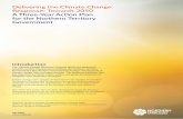 Delivering the Climate Change Response: Towards 2050 A ... · Government’s (the Territory Government) strategic management of climate change risks and opportunities. The Response