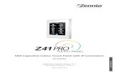 KNX Capacitive Colour Touch Panel with IP Connection · KNX Capacitive Colour Touch Panel with IP Connection ZVI-Z41PRO USER MANUAL Application Program Version: [1.1] User Manual