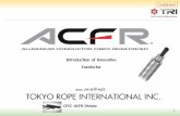 Introduction of Innovative Conductor...Company Profile 2 Confidential Company Profile TOKYO ROPE’S STRENGTH Stranding Specialist Globally the first company to strand the carbon composite