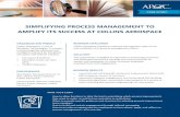 SIMPLIFYING PROCESS MANAGEMENT TO AMPLIFY ITS …...processes and identifying all customers and metrics—before a process could be prioritized for improvement. “In other words,