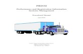 PRISM Procedure Manual - April 2010 with updated bullets...9.9 PRISM Central Site Target File Update with Vehicle Information and Report ... 13.2.2 MCS-150 Information Download ...
