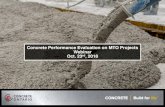 Concrete Performance Evaluation on MTO Projects Webinar ... · 45 minute webinar with 15 minutes Q & A All participants are muted Questions? Use ‘Questions’ Pane ... testing laboratories,