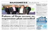 Future of firm secure as expansion plan unveiledsafetydepositassociation.com/cms/wp-content/... · their safety deposit box services. Joint managingdirector Surekha Chouhan said: