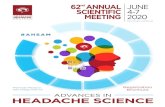 62 ANNUAL JUNE SCIENTIFIC4-7 MEETING · The American Headache Society® (AHS) is a professional society of healthcare providers dedicated to the study and treatment of headache and